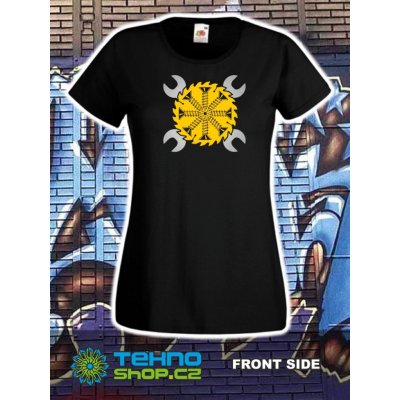 Teknoshop Screw Dream tekno tričko s potiskem černé