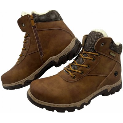 Pánské hnědé šněrovací zimní boty 05 hnědé – Hledejceny.cz