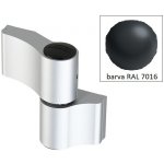 WALA Dveřní pant WX 2-dílný asymetrický 67 mm RAL 7016 antracit – Sleviste.cz