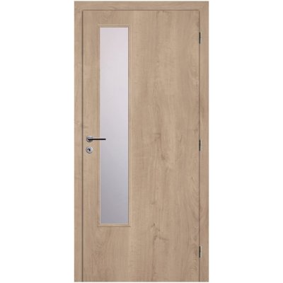 Solodoor L2 sklo, 80 P, 850 × 1985 mm, fólie, pravé, dub Western, prosklené 12040506521 – Zboží Mobilmania