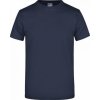 Pánské Tričko James Nicholson pánské základní triko ve vysoké gramáži bez bočních švů modrá námořní