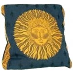 Yogashop Meditační polštář Rondo menší potisk fialový kapuk 36x15 – Zboží Dáma