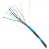 síťový kabel Datacom 1200 FTP drát CAT5E PVC 305m, šedý