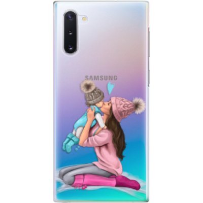 Pouzdro iSaprio - Kissing Mom - Brunette and Boy - Samsung Galaxy Note10