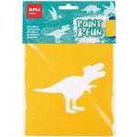 Kreslicí šablony APLI 6 ks Dinosauři – Zboží Dáma