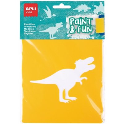 Kreslicí šablony APLI 6 ks Dinosauři – Zboží Dáma