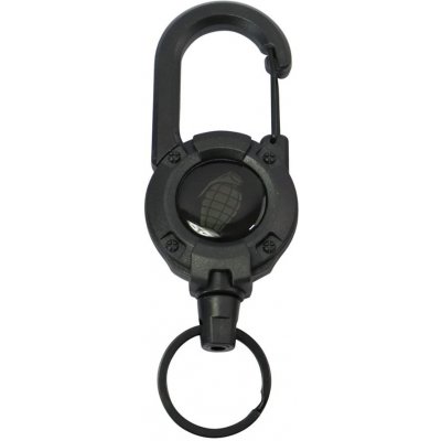 Přívěsek na klíče KOMBAT HEAVY DUTY s navíjákem a karabinou ČERNÁ – Hledejceny.cz