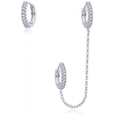 MOISS Set stříbrných kruhových náušnic se zirkony E0004219 – Sleviste.cz