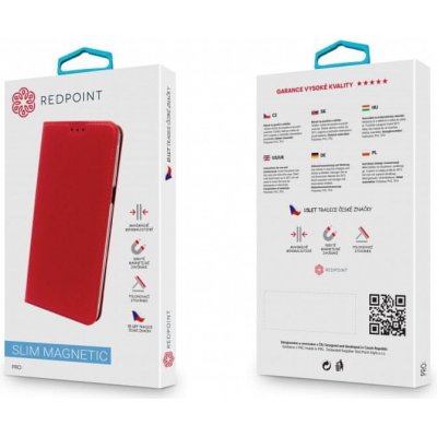 Redpoint BOOK Slim - Huawei P10 Lite červené – Zbozi.Blesk.cz