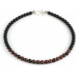 Naky Pánský Červené tygří oko & Matný kámen N2255 – Zboží Dáma