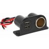 Lampa Italy Extra Power 12V/24V Zásuvka zapalovače s duálním USB portem