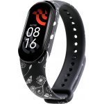 Xiaomi Stříbrné květiny - Mi Band 7 náhradní náramek MBSCZ-7STK – Zboží Živě