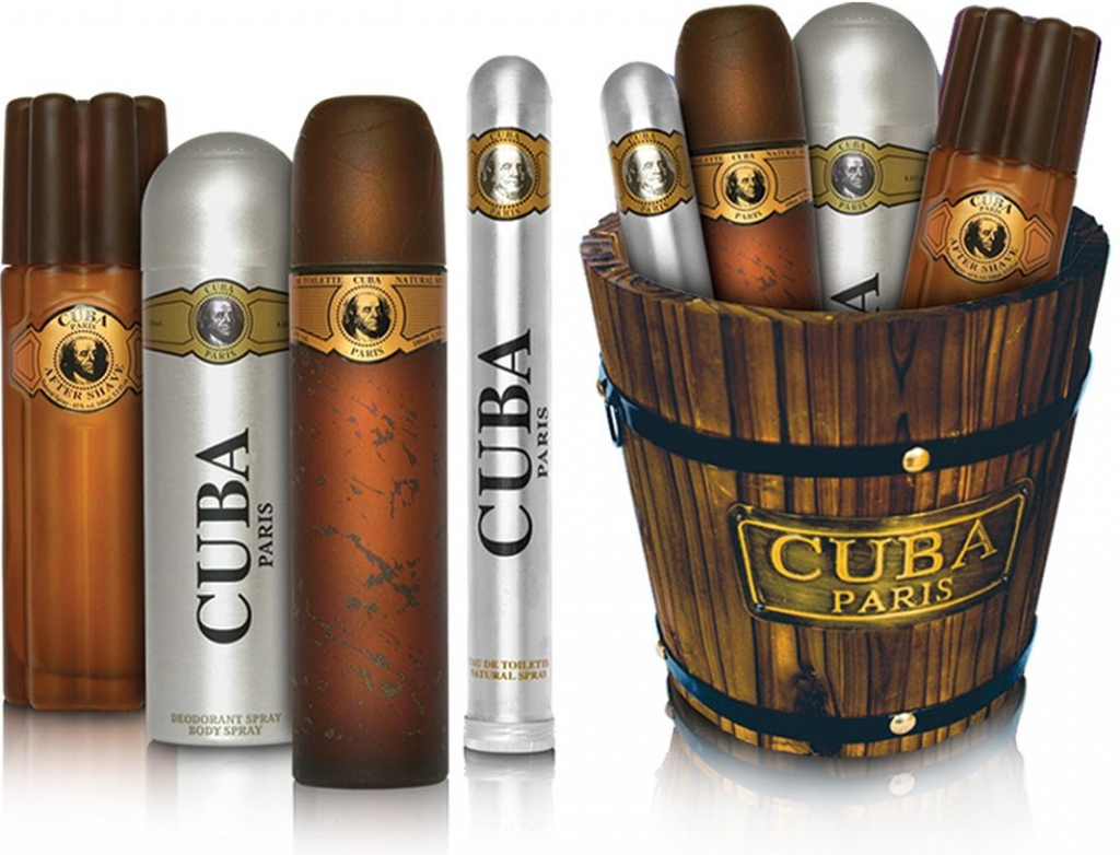 Cuba Gold EDT 100 ml + EDT 35 ml + deospray 200 ml + voda po holení 100 ml dárková sada