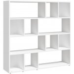 Knihovna/rozdělovač místností bílá 105x24x102 cm – Zboží Dáma