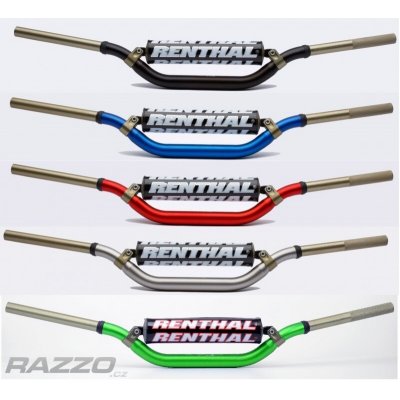 Řídítka Renthal TwinWall 996-01 Stewart / Villopoto / KTM / CRF 19-.. / KXF 21-.. 28.6 Zelená | Zboží Auto