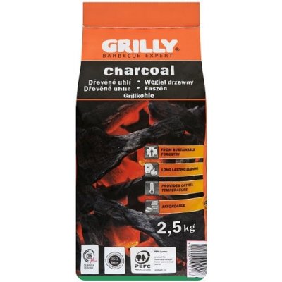 Grilly Dřevěné uhlí 2,5kg – HobbyKompas.cz