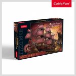 CubicFun 3D puzzle Plachetnice Queen Anne's Revenge Svítící 293 ks – Zboží Mobilmania