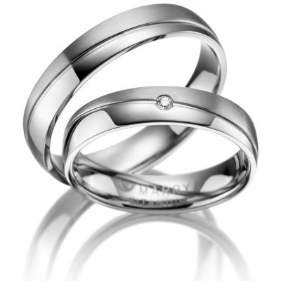Marrya H TI 01 Titanový snubní prsten – Zboží Mobilmania
