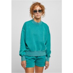 Ladies Oversized Stone Washed Crewneck