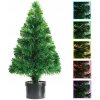 Vánoční stromek zahrada-XL Umělý vánoční stromek s optickým vláknem 64 cm zelený