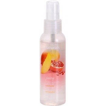 Avon Naturals Juicy tělový sprej s granátovým jablkem a mangem 100 ml