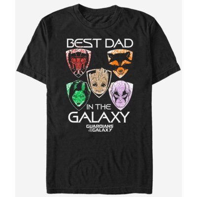 Zoot Fan Marvel Best dad in the galaxy Strážci Galaxie pánské tričko