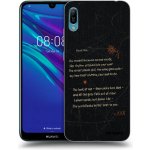 Picasee silikonový průhledný obal pro Huawei Y6 2019 - POET – Sleviste.cz
