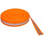 Pruženka s reflexním pásem š. 40 mm - oranžová – Sleviste.cz