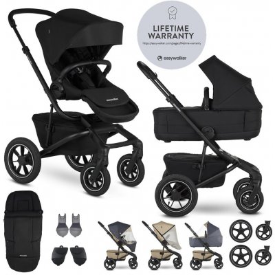 EASYWALKER Set XXL kombinovaný Jimmey Air s příslušenstvím Pepper Black 2023 – Zboží Dáma