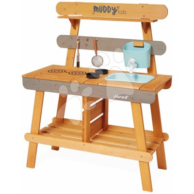 Janod Venkovní dětská dřevěná kuchyňka Muddy Lab – Hledejceny.cz