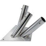 Fasádní držák na vlajku - nerezový (diamant) - Trojramenný – Zboží Dáma