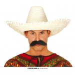 GUIRCA Slaměný klobouk sombrero s bambulkami Mexiko 60 cm – Zboží Dáma