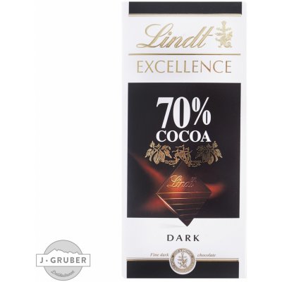 Lindt Lindt Excellence Intense Dark 70% 100 g – Zboží Mobilmania