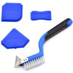 GEKO Silikonová stěrka s kartáčem, sada 4ks G30143 – Hledejceny.cz