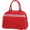 Sportovní taška Bagbase Bowling sportovní retro 23 l červená bílá 44 x 31 x 25 cm BG75