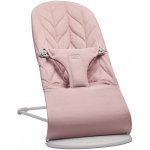 BabyBjörn Lehátko Bliss Dusty pink Petal Woven, světle šedá konstrukce, růžová – Zboží Dáma