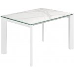 Kave Home Bílý rozkládací jídelní stůl Axis 120/180 x 80 cm – Hledejceny.cz