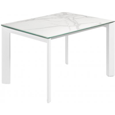 Kave Home Bílý rozkládací jídelní stůl Axis 120/180 x 80 cm – Hledejceny.cz