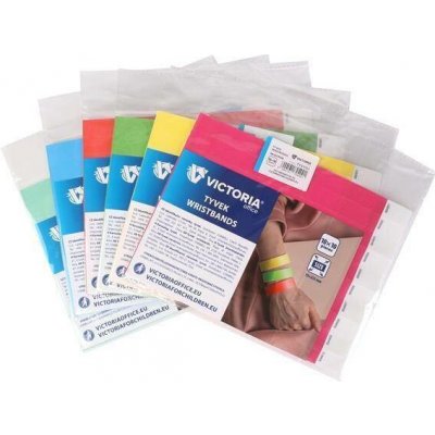VICTORIA Identifikační náramky, 3/4, tyrkysová, tyvek VICTORIA ,balení 100 ks 437911 – Zboží Dáma