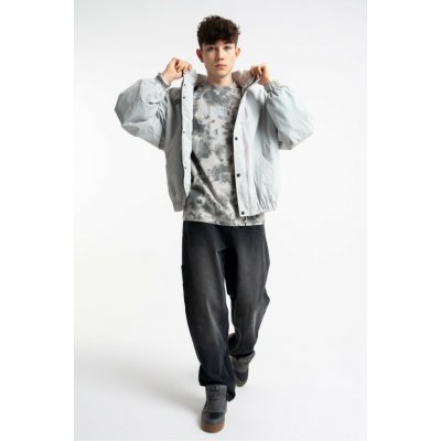 Reporter Young Chlapecké tmavě šedé džíny BAGGY s vintage efektem seprání TMAVĚ ŠEDÁ – Hledejceny.cz