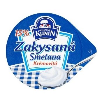 Mlékárna Kunín Zakysaná smetana krémovitá 15% 190 g