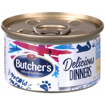 Butcher's Cat Class.Delic.Dinners tuňák ryby 85 g