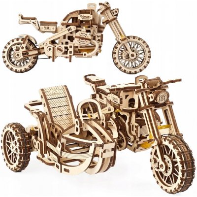 Ugears 3D puzzle Motorka se sajdkárou 380 ks – Zboží Mobilmania