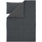 Livarno povlečení z mikrovláknitého saténu kruhy/antracitová 140x200 70x90 – Zboží Mobilmania