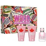 Dsquared2 Wood for Her EDT 50 ml + sprchový gel 50 ml + tělové mléko 50 ml dárková sada – Hledejceny.cz