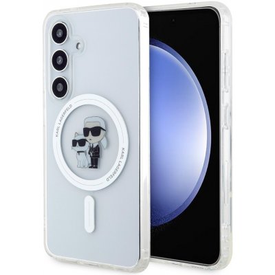 Karl Lagerfeld IML Glitter Karl and Choupette MagSafe Samsung Galaxy S24 čiré – Hledejceny.cz