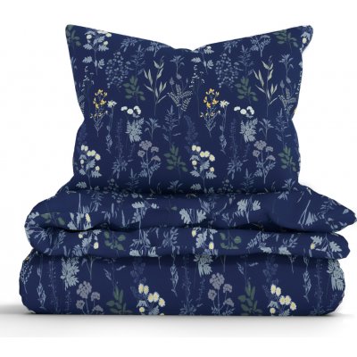 MKLuzkoviny.cz bavlna povlečení Renforcé Bianca tmavě modrá 140x200 70x90 – Zboží Dáma