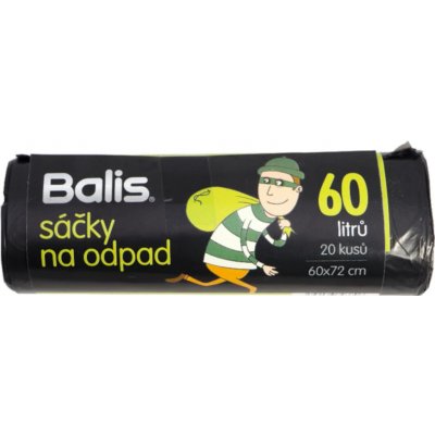 Balis pytle HDPE 60 l 7µm 20ks černé – Hledejceny.cz