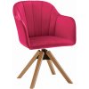 Jídelní židle MOB Daine buk / růžová