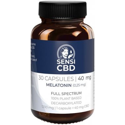 Sensi Seeds CBD melatoninové kapsle 40 mg 30 ks – Sleviste.cz